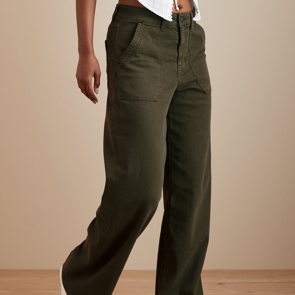 AE Dreamy Drape Stretch Super Hi-Waist/Wide Leg Pants*NO OFFERS